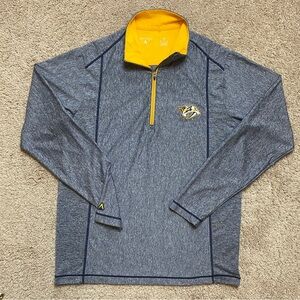 NHL Nashville Predators Antigua 1/4 Zip Long Sleeve